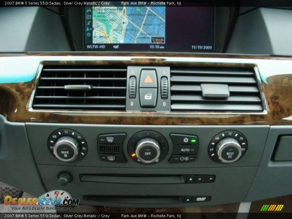 2007 BMW 5 Series 550i Sedan Silver Grey Metallic / Grey Photo #15