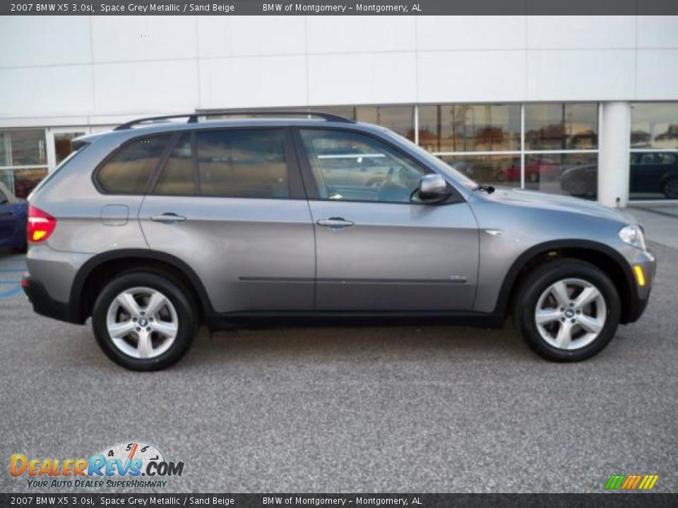 2007 BMW X5 3.0si Space Grey Metallic / Sand Beige Photo #2