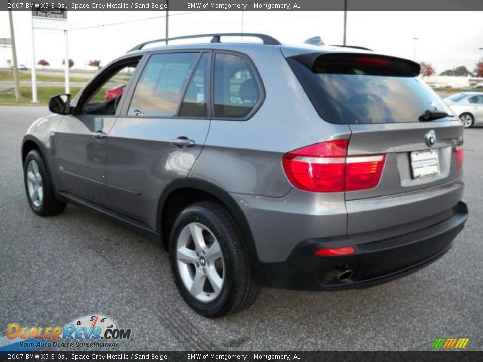 2007 BMW X5 3.0si Space Grey Metallic / Sand Beige Photo #3
