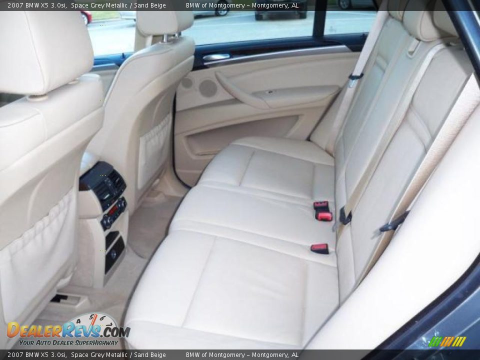 2007 BMW X5 3.0si Space Grey Metallic / Sand Beige Photo #7
