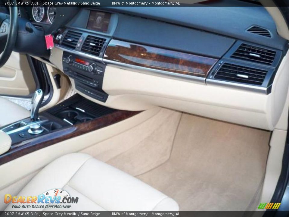 2007 BMW X5 3.0si Space Grey Metallic / Sand Beige Photo #8