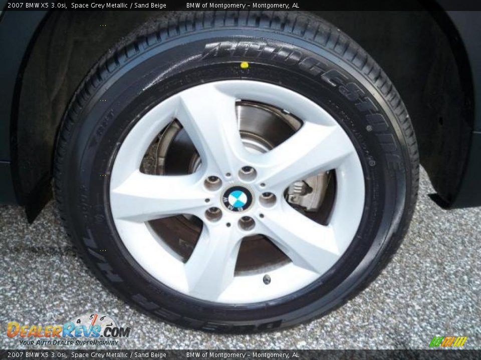 2007 BMW X5 3.0si Space Grey Metallic / Sand Beige Photo #10
