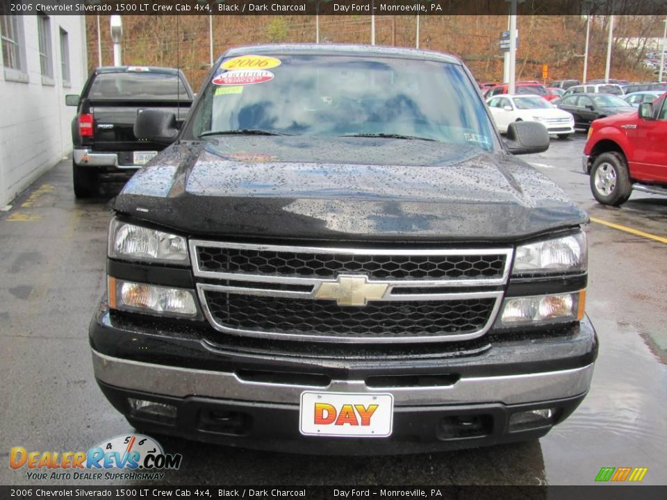 2006 Chevrolet Silverado 1500 LT Crew Cab 4x4 Black / Dark Charcoal Photo #3