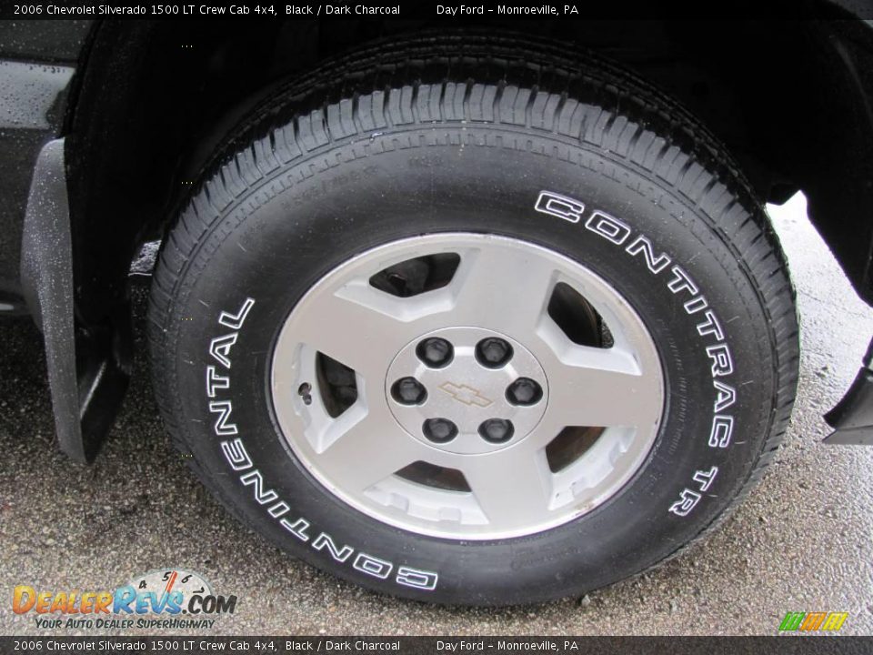 2006 Chevrolet Silverado 1500 LT Crew Cab 4x4 Black / Dark Charcoal Photo #5