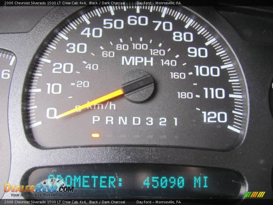 2006 Chevrolet Silverado 1500 LT Crew Cab 4x4 Black / Dark Charcoal Photo #15