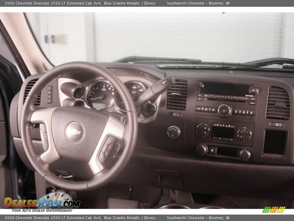 2009 Chevrolet Silverado 1500 LT Extended Cab 4x4 Blue Granite Metallic / Ebony Photo #6