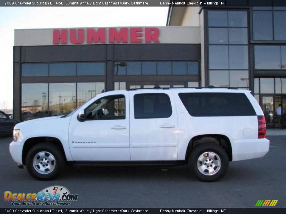 2009 Chevrolet Suburban LT 4x4 Summit White / Light Cashmere/Dark Cashmere Photo #1