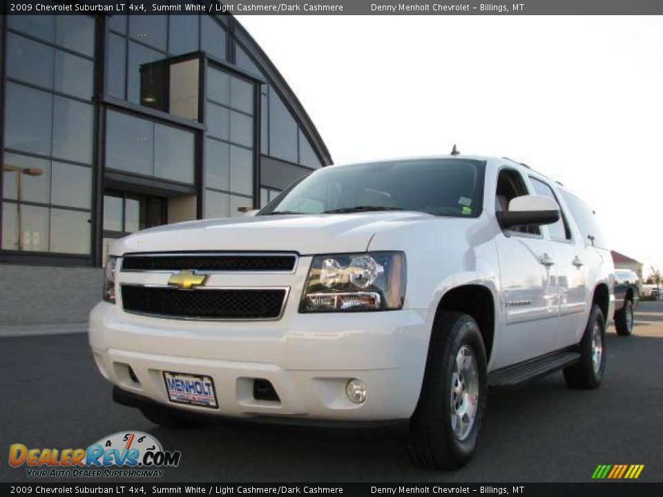 2009 Chevrolet Suburban LT 4x4 Summit White / Light Cashmere/Dark Cashmere Photo #2