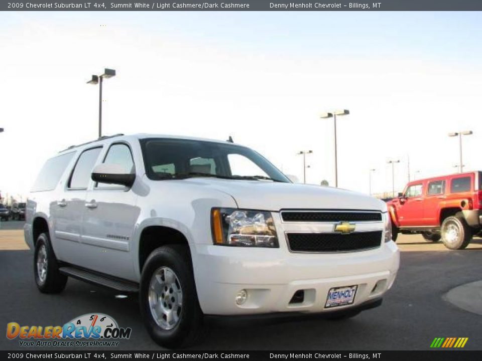 2009 Chevrolet Suburban LT 4x4 Summit White / Light Cashmere/Dark Cashmere Photo #3