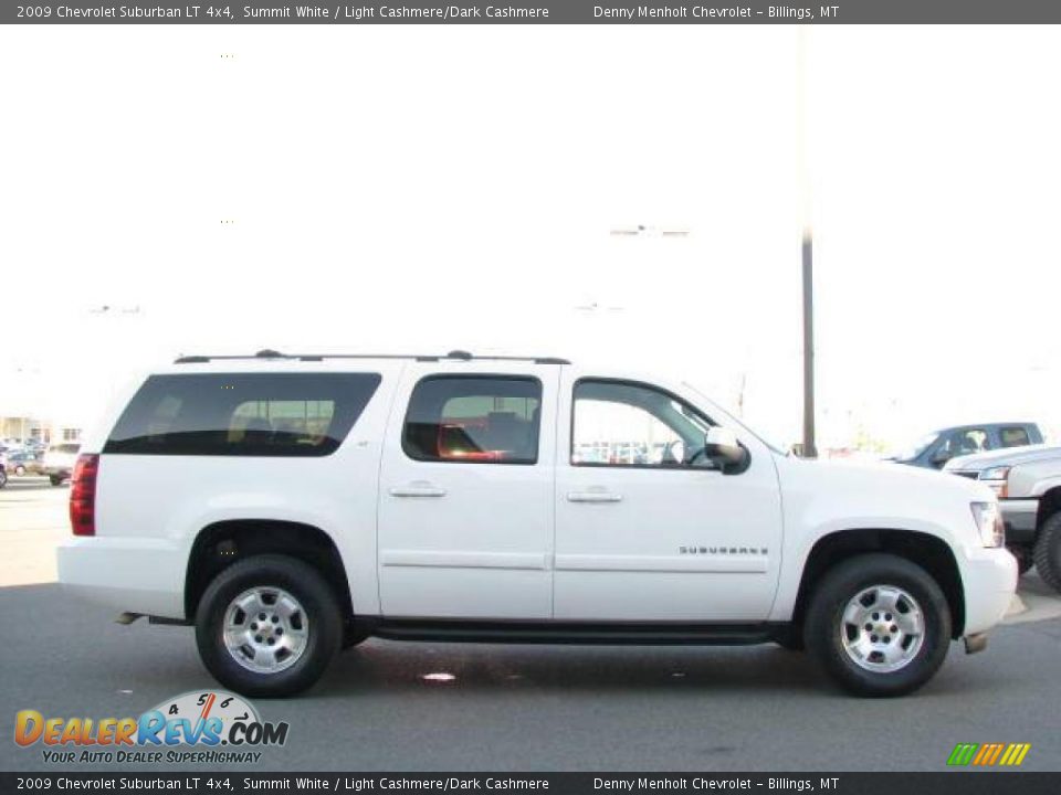 2009 Chevrolet Suburban LT 4x4 Summit White / Light Cashmere/Dark Cashmere Photo #4