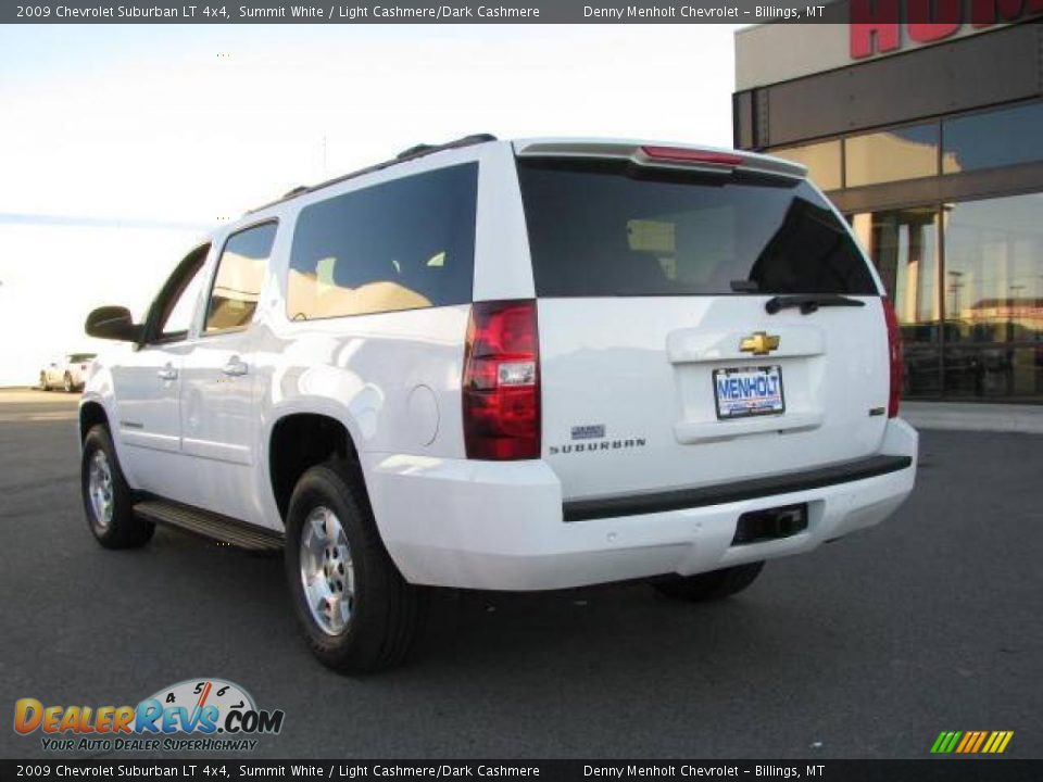 2009 Chevrolet Suburban LT 4x4 Summit White / Light Cashmere/Dark Cashmere Photo #6