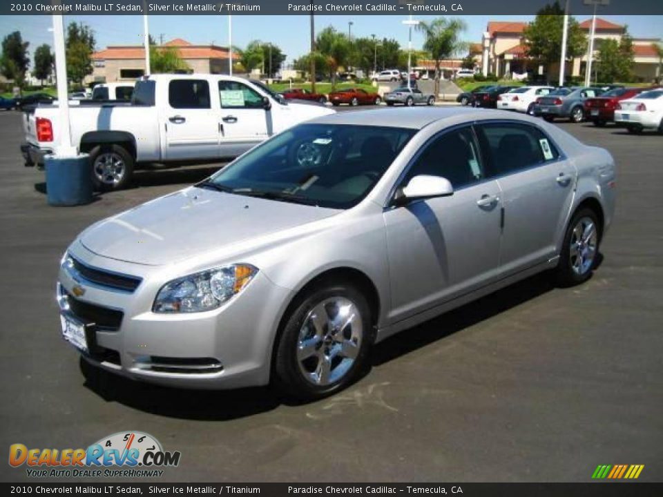 2010 Chevrolet Malibu LT Sedan Silver Ice Metallic / Titanium Photo #3