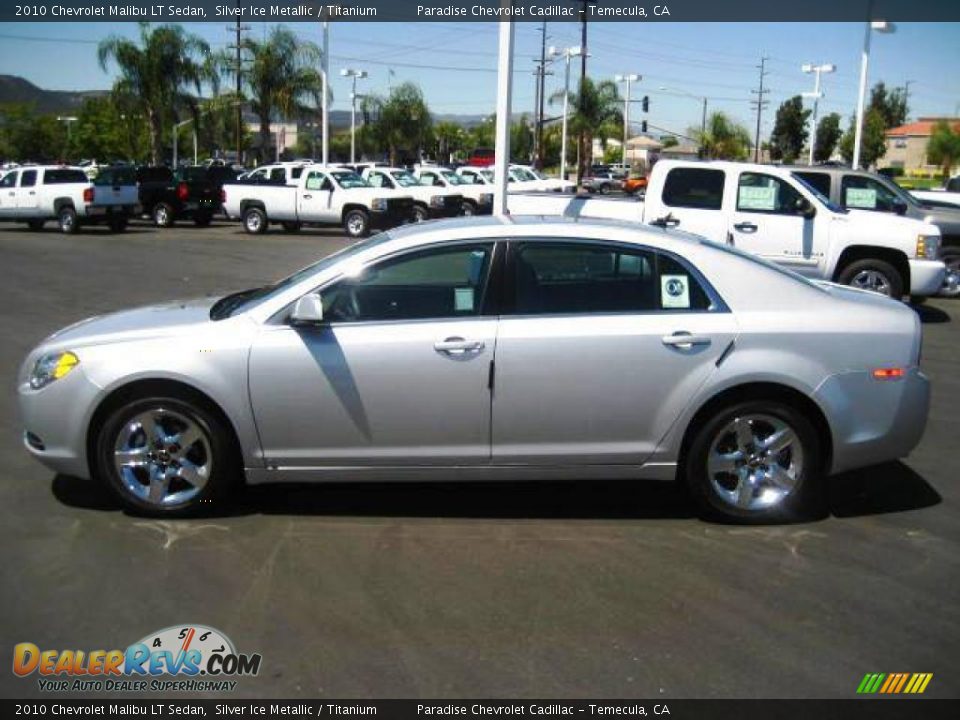 2010 Chevrolet Malibu LT Sedan Silver Ice Metallic / Titanium Photo #4