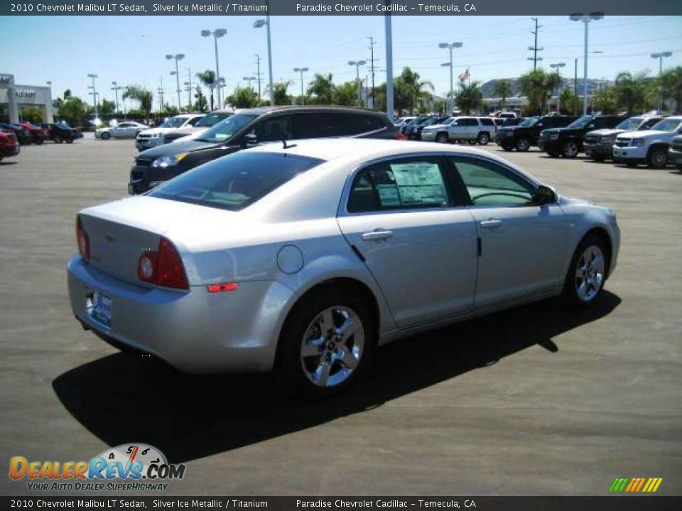 2010 Chevrolet Malibu LT Sedan Silver Ice Metallic / Titanium Photo #8