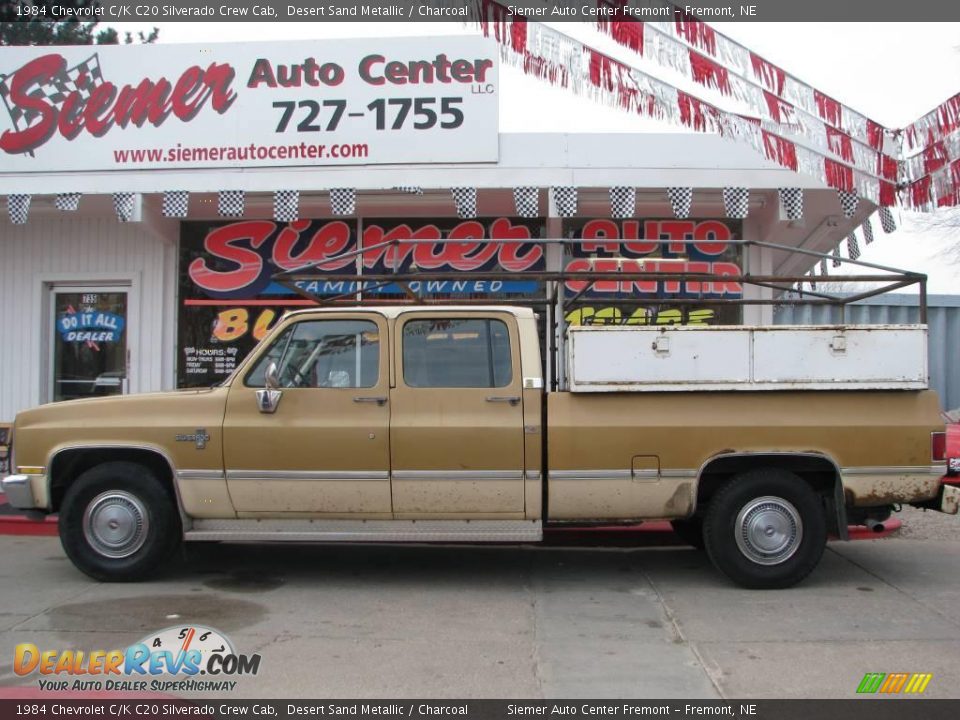 1984 Chevrolet C/K C20 Silverado Crew Cab Desert Sand Metallic / Charcoal Photo #1