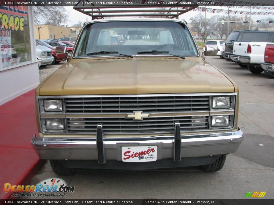 1984 Chevrolet C/K C20 Silverado Crew Cab Desert Sand Metallic / Charcoal Photo #3