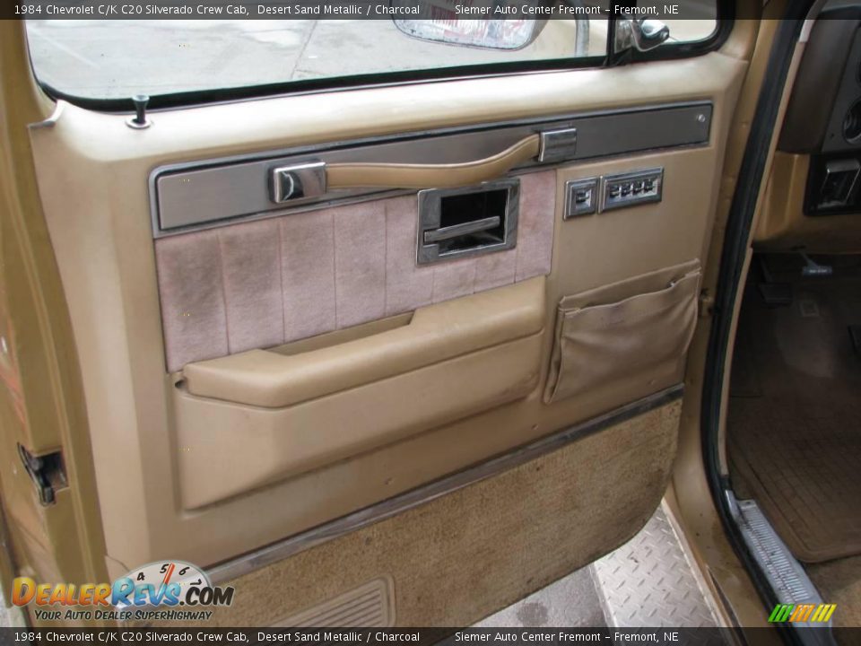1984 Chevrolet C/K C20 Silverado Crew Cab Desert Sand Metallic / Charcoal Photo #8