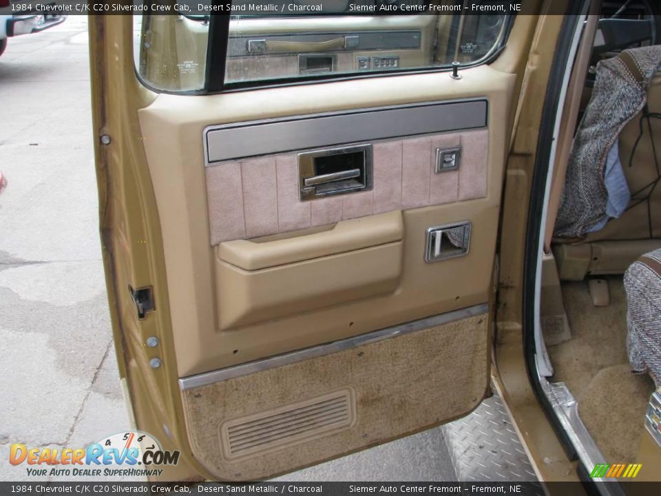 1984 Chevrolet C/K C20 Silverado Crew Cab Desert Sand Metallic / Charcoal Photo #9