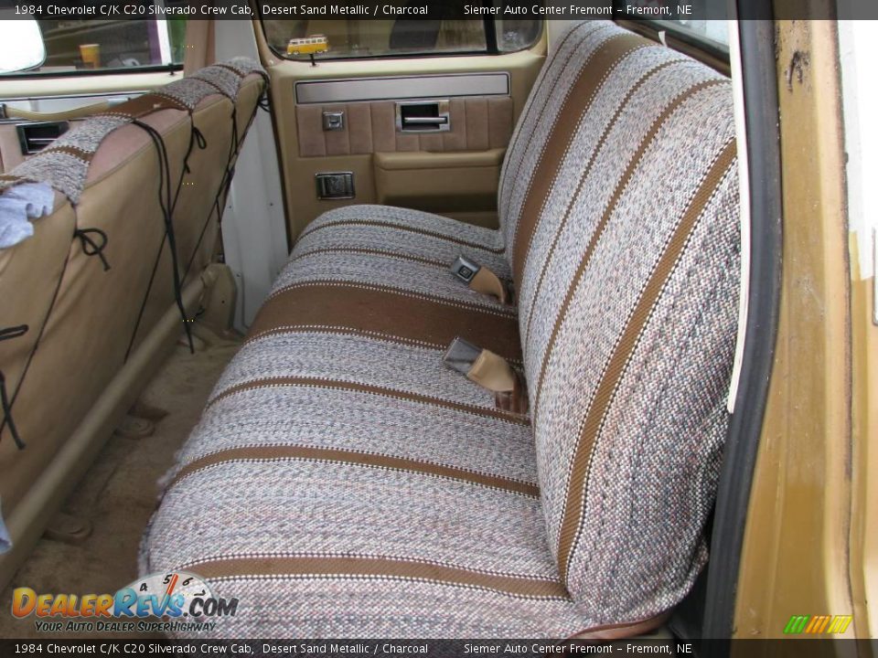 1984 Chevrolet C/K C20 Silverado Crew Cab Desert Sand Metallic / Charcoal Photo #10