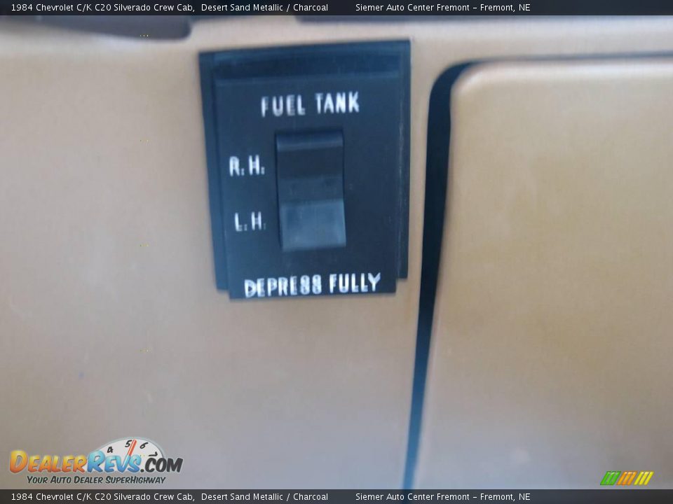 1984 Chevrolet C/K C20 Silverado Crew Cab Desert Sand Metallic / Charcoal Photo #16