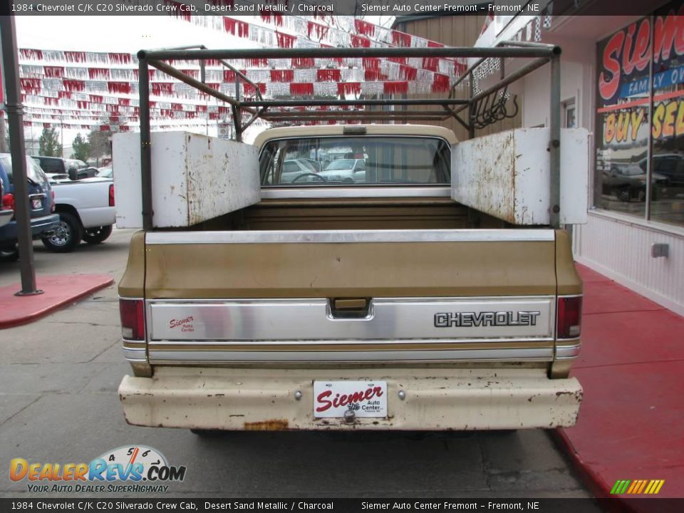 1984 Chevrolet C/K C20 Silverado Crew Cab Desert Sand Metallic / Charcoal Photo #23