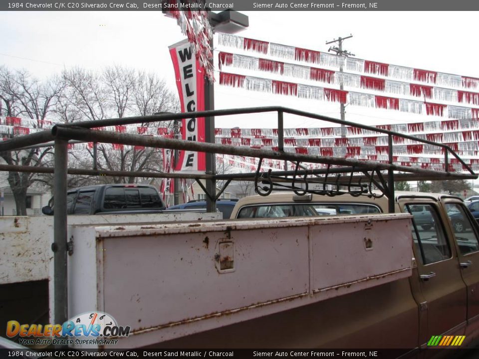 1984 Chevrolet C/K C20 Silverado Crew Cab Desert Sand Metallic / Charcoal Photo #24