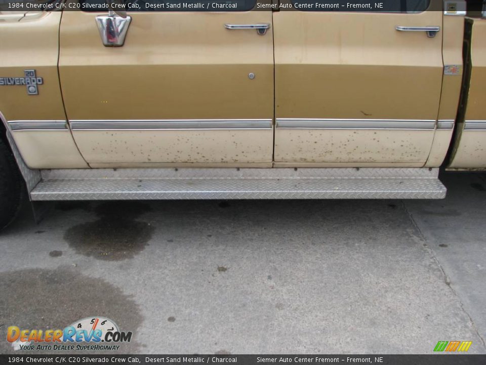 1984 Chevrolet C/K C20 Silverado Crew Cab Desert Sand Metallic / Charcoal Photo #26