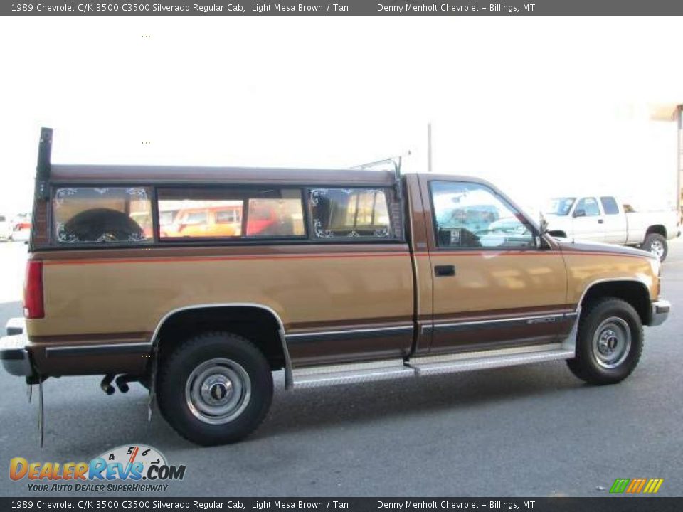 1989 Chevrolet C/K 3500 C3500 Silverado Regular Cab Light Mesa Brown / Tan Photo #4