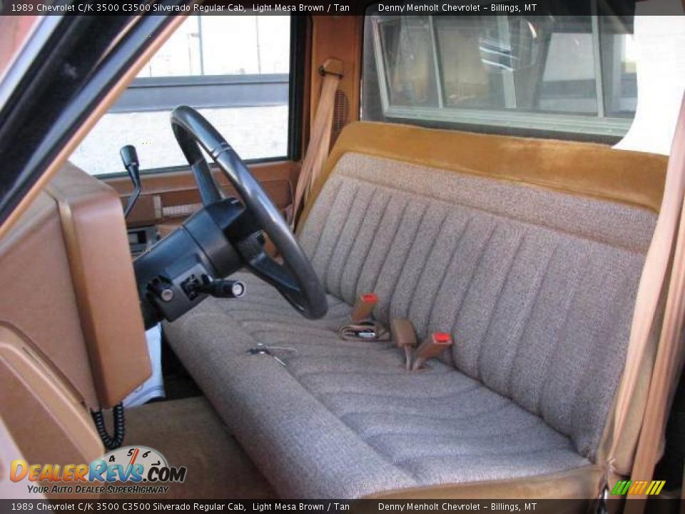 1989 Chevrolet C/K 3500 C3500 Silverado Regular Cab Light Mesa Brown / Tan Photo #8