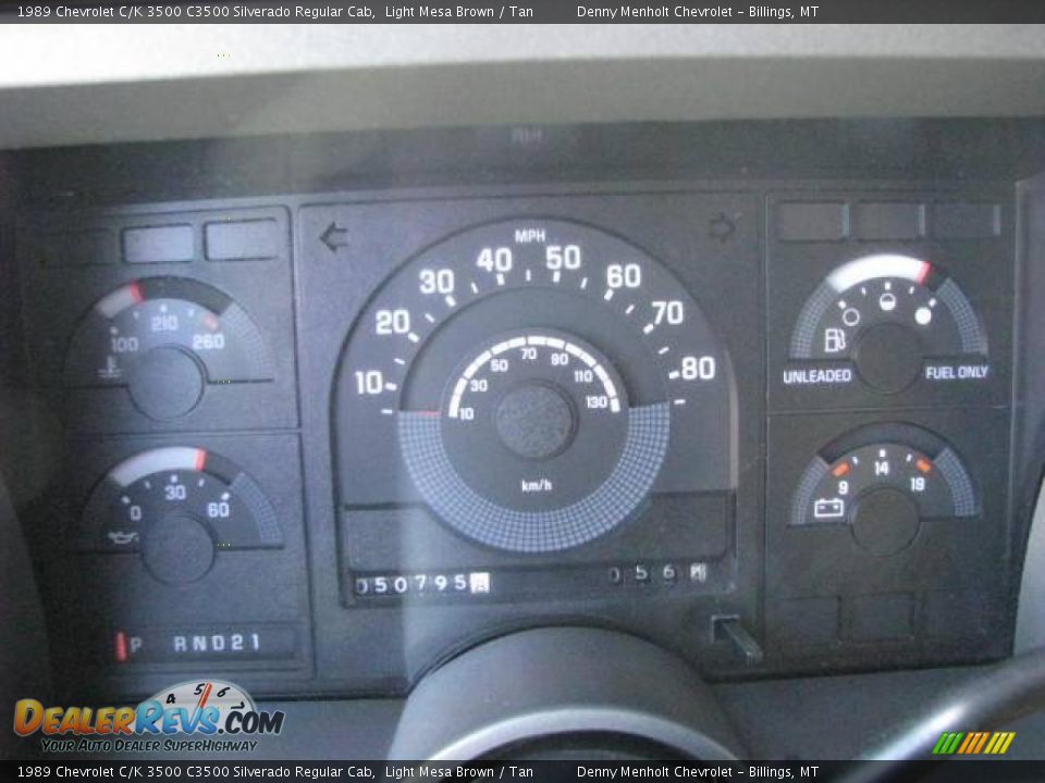 1989 Chevrolet C/K 3500 C3500 Silverado Regular Cab Light Mesa Brown / Tan Photo #10