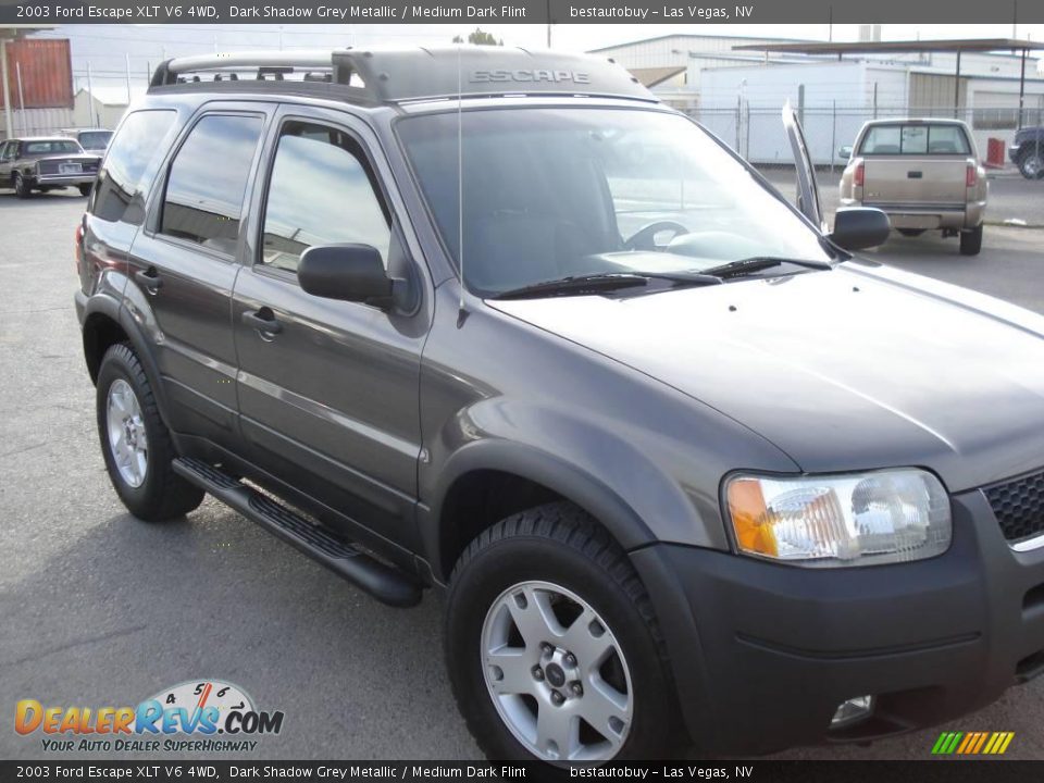 2003 Ford Escape XLT V6 4WD Dark Shadow Grey Metallic / Medium Dark Flint Photo #4