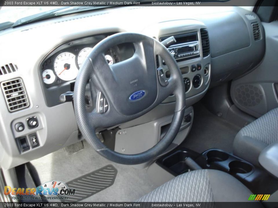 2003 Ford Escape XLT V6 4WD Dark Shadow Grey Metallic / Medium Dark Flint Photo #9