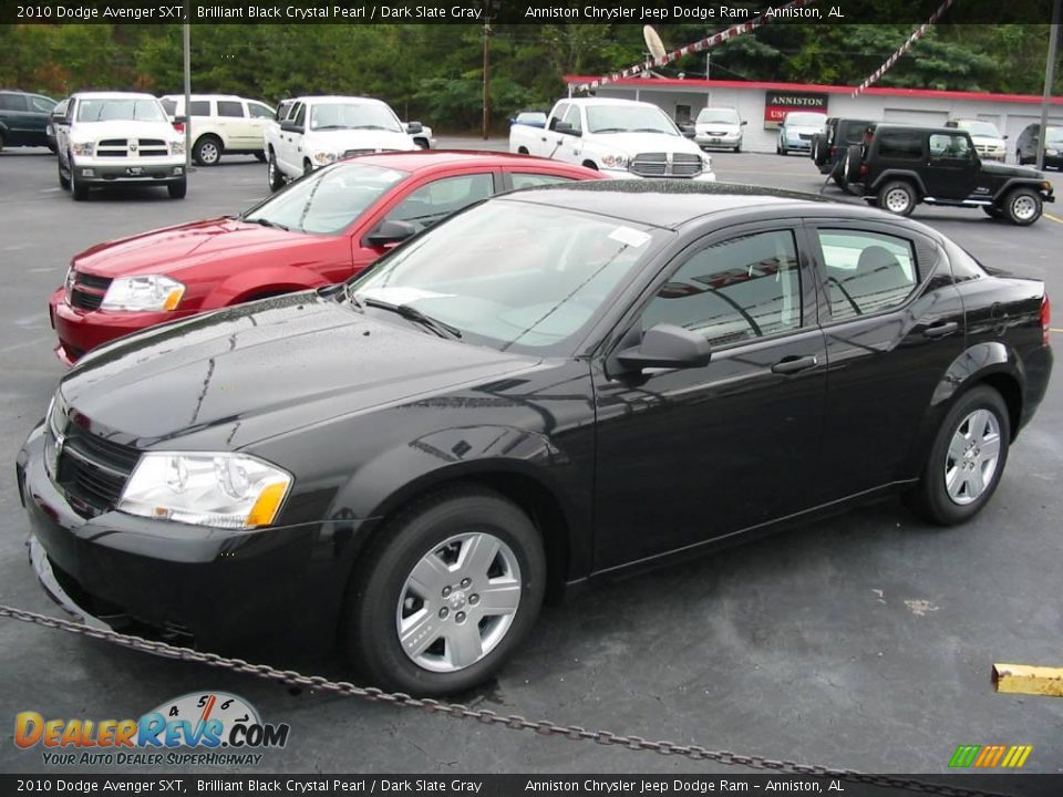 2010 Dodge Avenger SXT Brilliant Black Crystal Pearl / Dark Slate Gray Photo #1