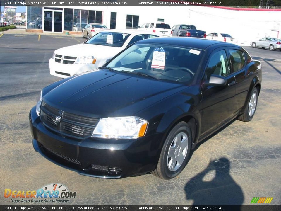 2010 Dodge Avenger SXT Brilliant Black Crystal Pearl / Dark Slate Gray Photo #2