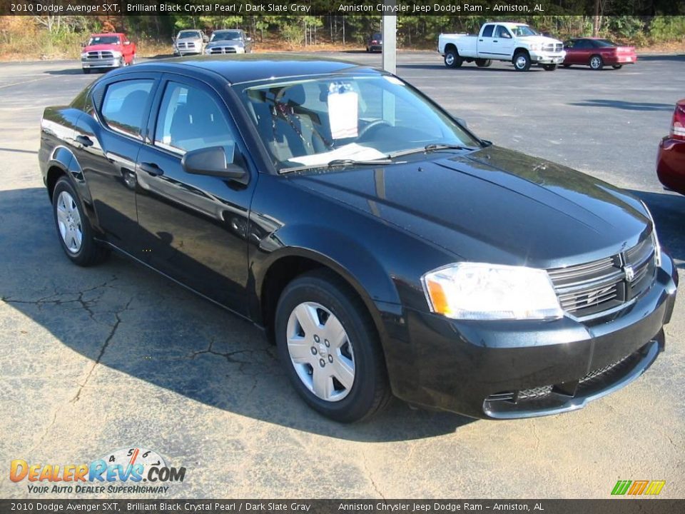 2010 Dodge Avenger SXT Brilliant Black Crystal Pearl / Dark Slate Gray Photo #3