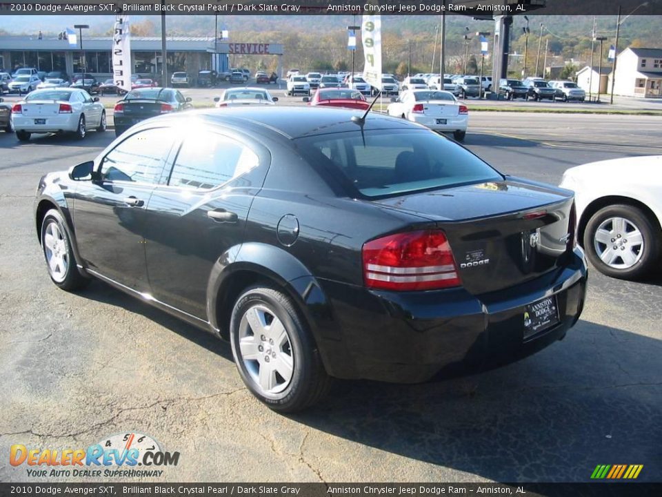 2010 Dodge Avenger SXT Brilliant Black Crystal Pearl / Dark Slate Gray Photo #4