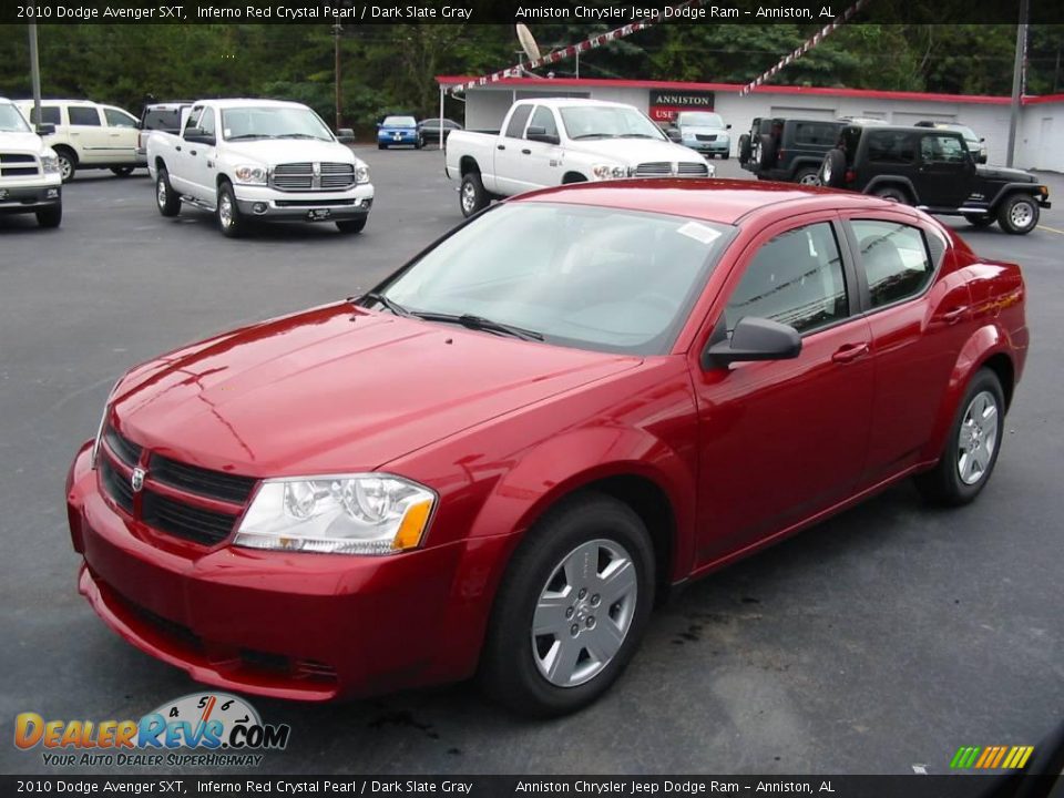 2010 Dodge Avenger SXT Inferno Red Crystal Pearl / Dark Slate Gray Photo #1
