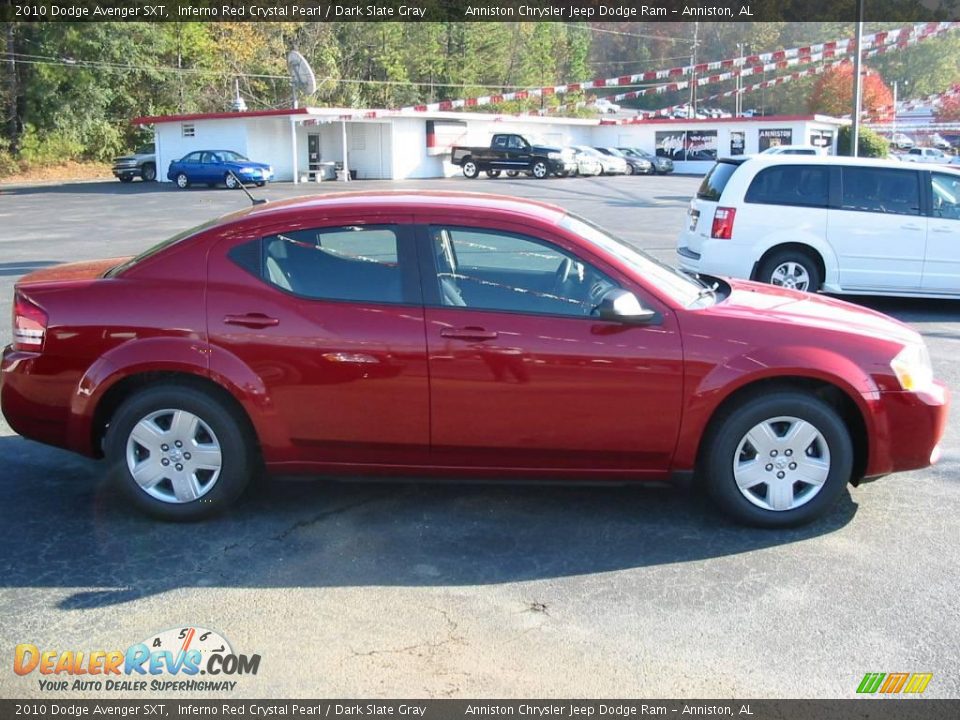 2010 Dodge Avenger SXT Inferno Red Crystal Pearl / Dark Slate Gray Photo #4