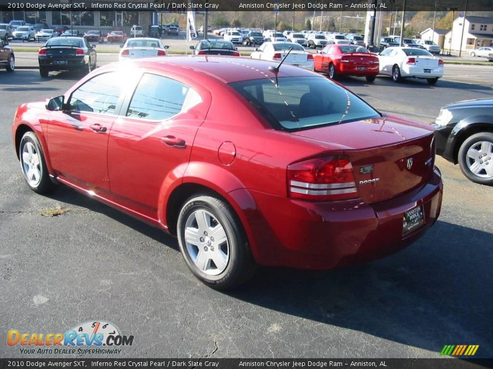 2010 Dodge Avenger SXT Inferno Red Crystal Pearl / Dark Slate Gray Photo #5