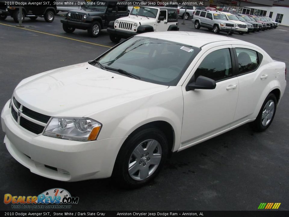 2010 Dodge Avenger SXT Stone White / Dark Slate Gray Photo #1