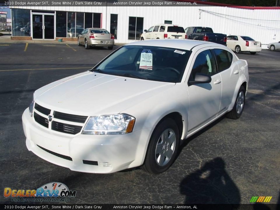 2010 Dodge Avenger SXT Stone White / Dark Slate Gray Photo #2