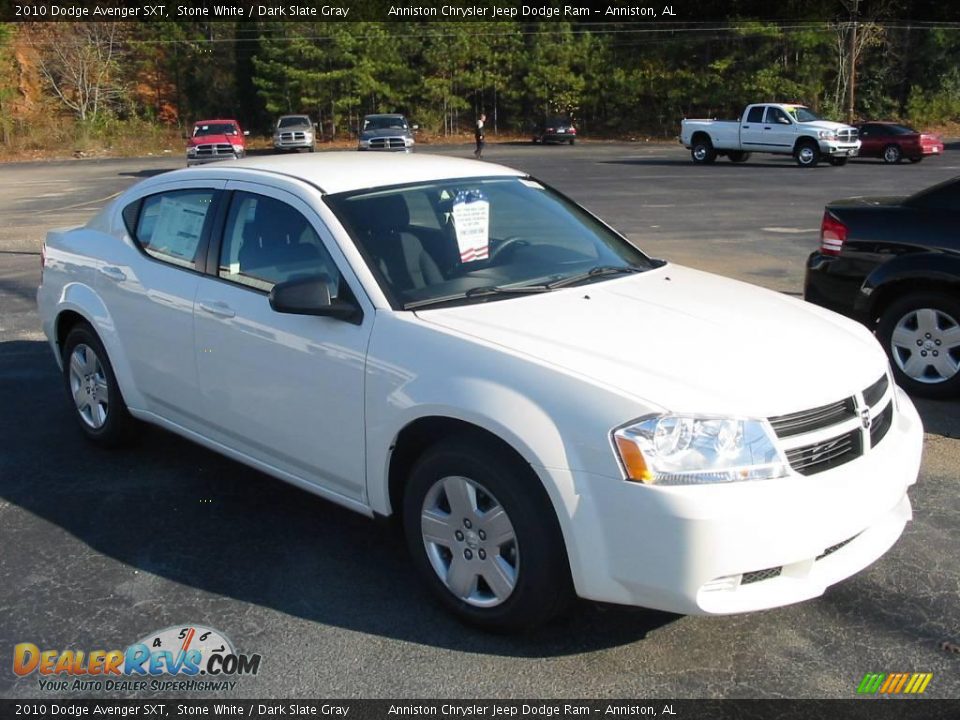 2010 Dodge Avenger SXT Stone White / Dark Slate Gray Photo #3