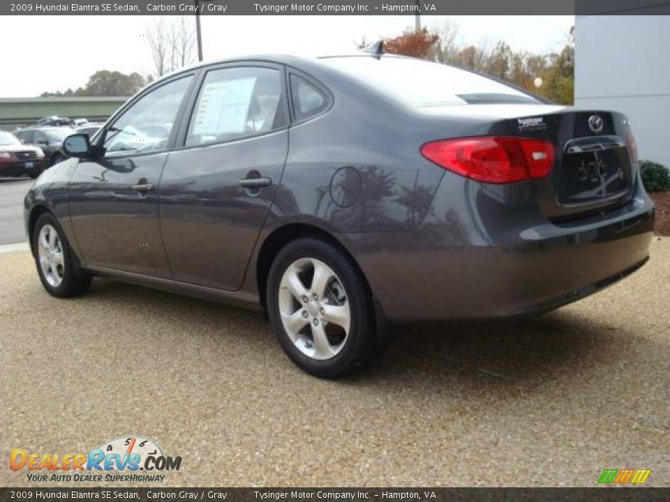 2009 Hyundai Elantra SE Sedan Carbon Gray / Gray Photo #4