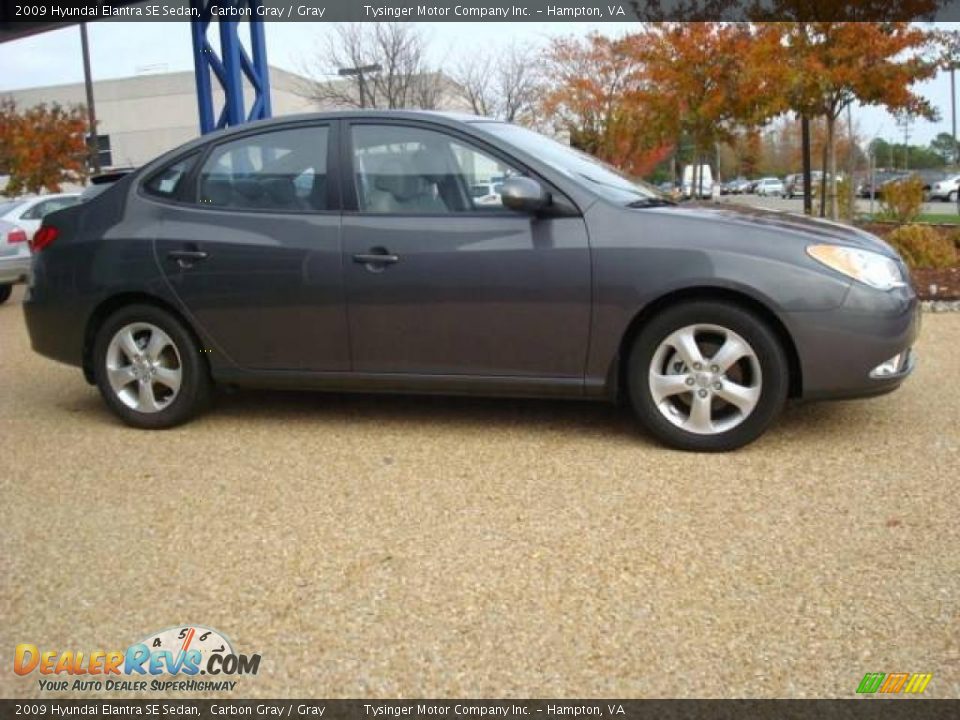 2009 Hyundai Elantra SE Sedan Carbon Gray / Gray Photo #6