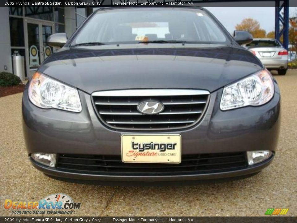 2009 Hyundai Elantra SE Sedan Carbon Gray / Gray Photo #8