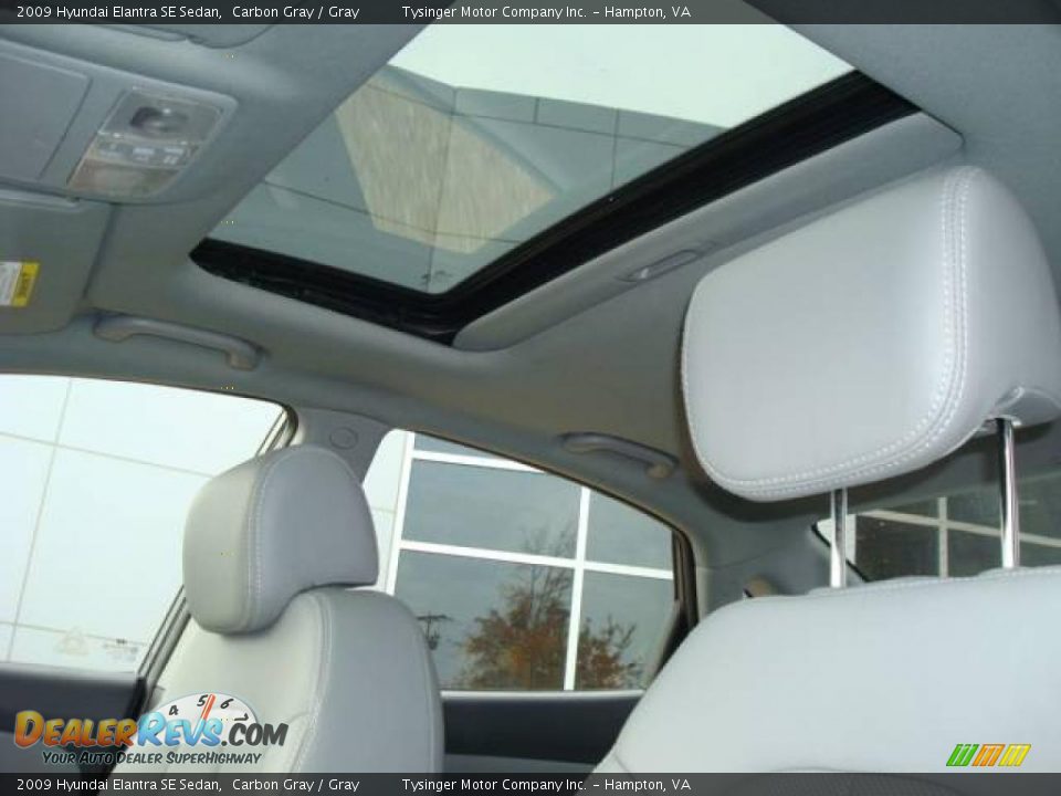 2009 Hyundai Elantra SE Sedan Carbon Gray / Gray Photo #10