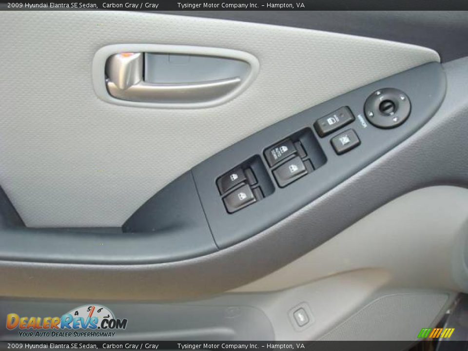 2009 Hyundai Elantra SE Sedan Carbon Gray / Gray Photo #13