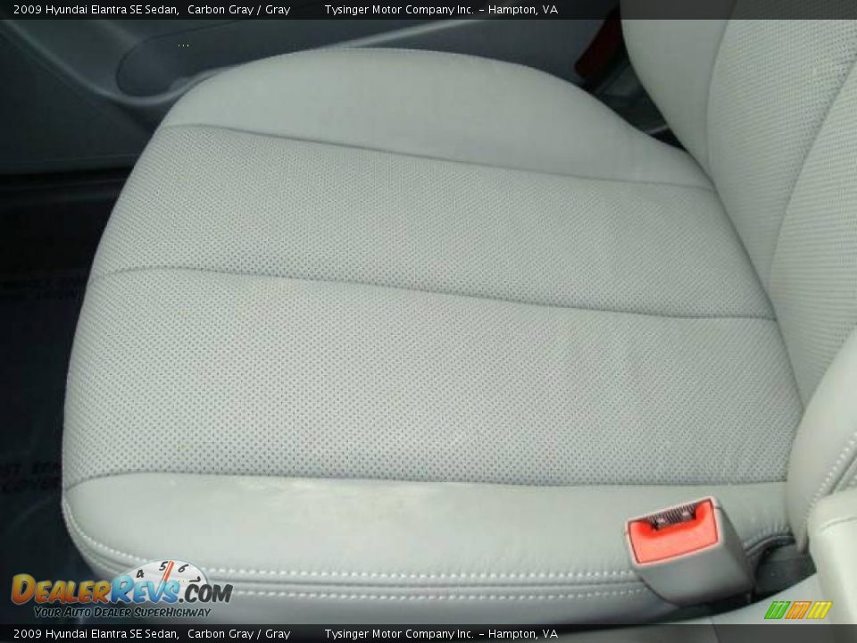2009 Hyundai Elantra SE Sedan Carbon Gray / Gray Photo #16