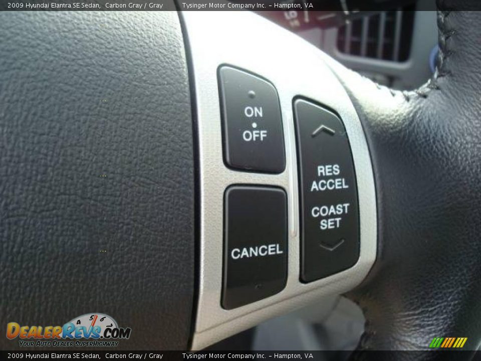 2009 Hyundai Elantra SE Sedan Carbon Gray / Gray Photo #21