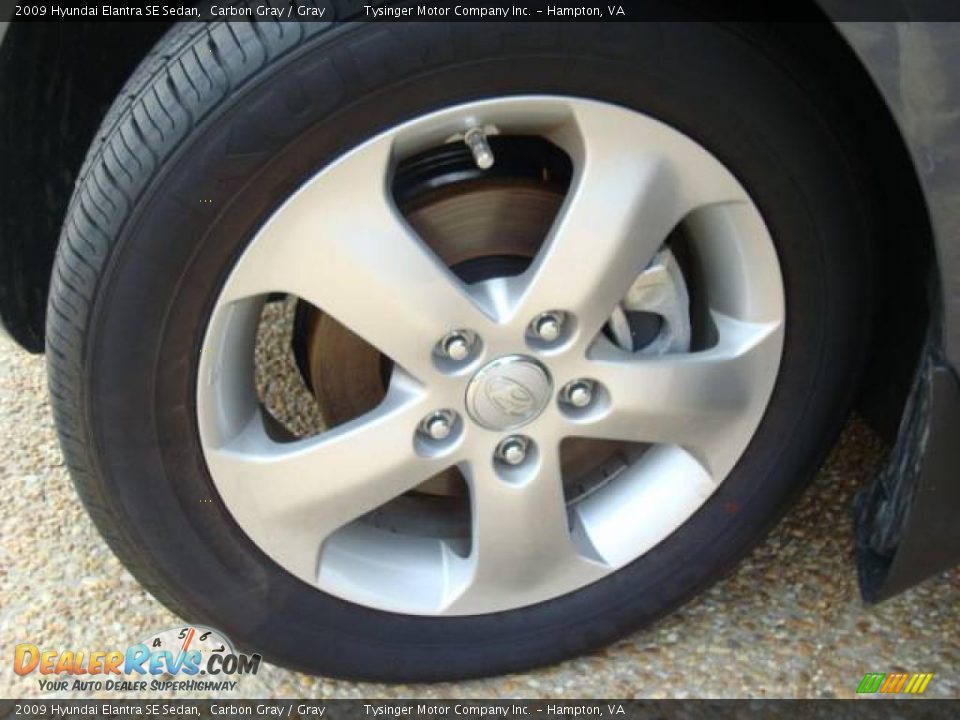 2009 Hyundai Elantra SE Sedan Carbon Gray / Gray Photo #22